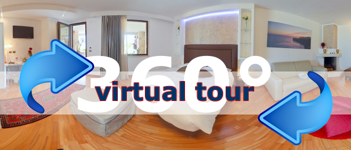 Click per visualizzare il Virtual Tour di Carone Suite Charme & Pool